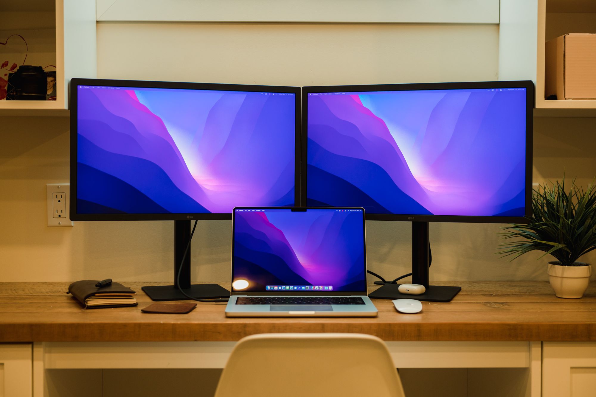 lg ultrafine 4k dual setup