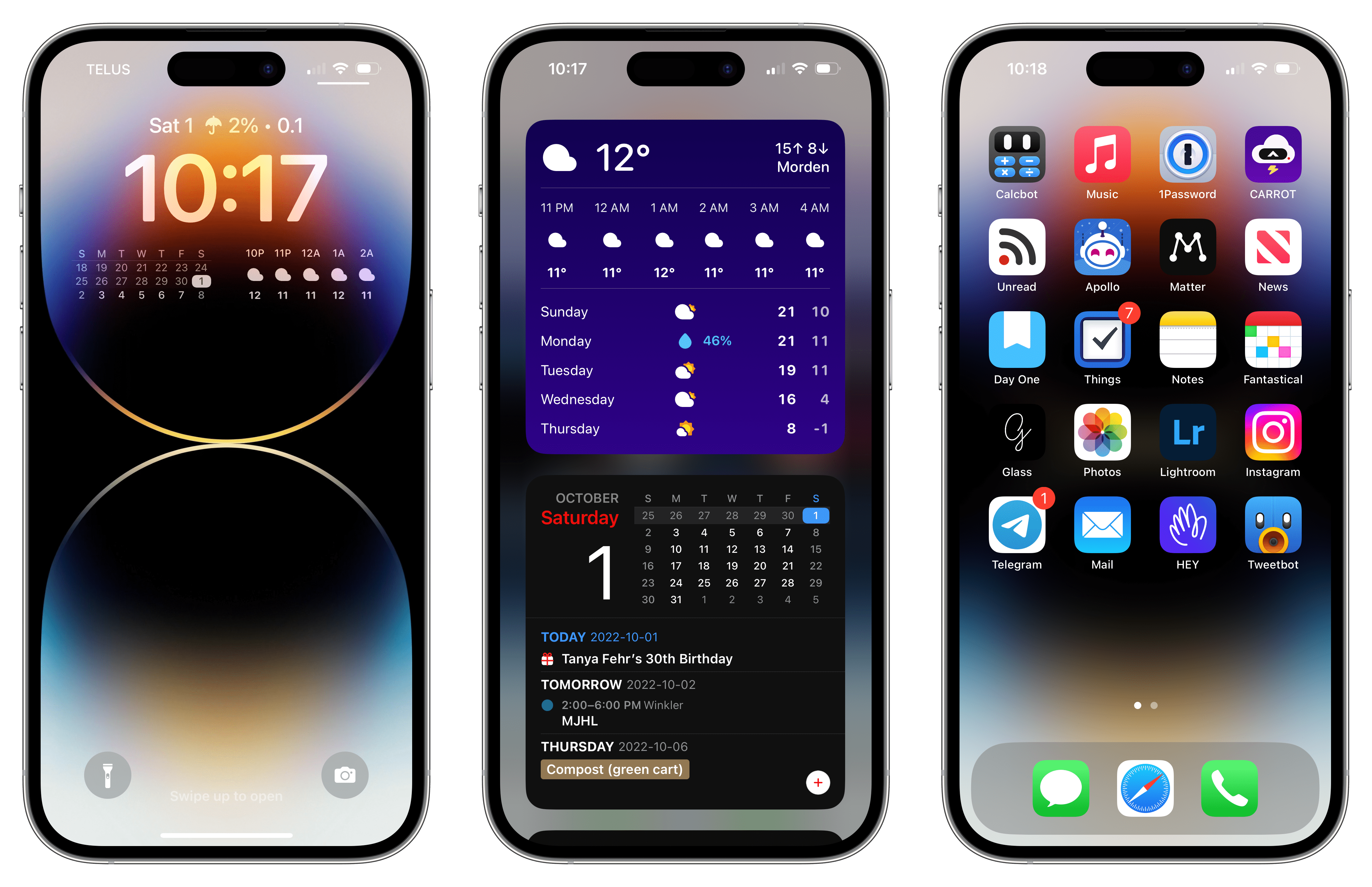 my iphone 14 pro max screen is black